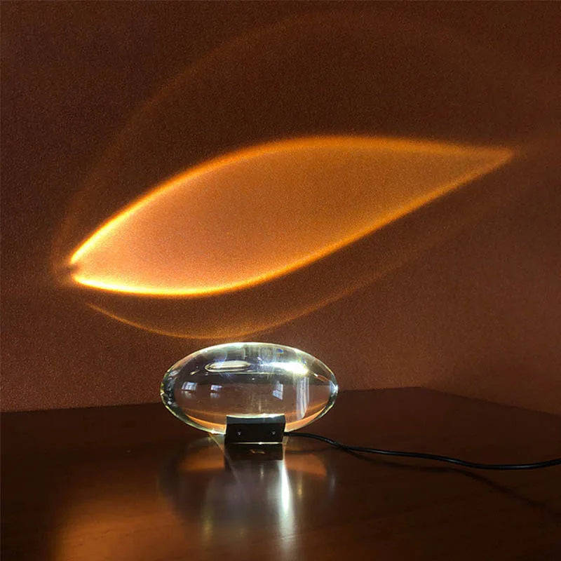Crystal Eye Of The Sky Table Lamp For Bedroom Decor