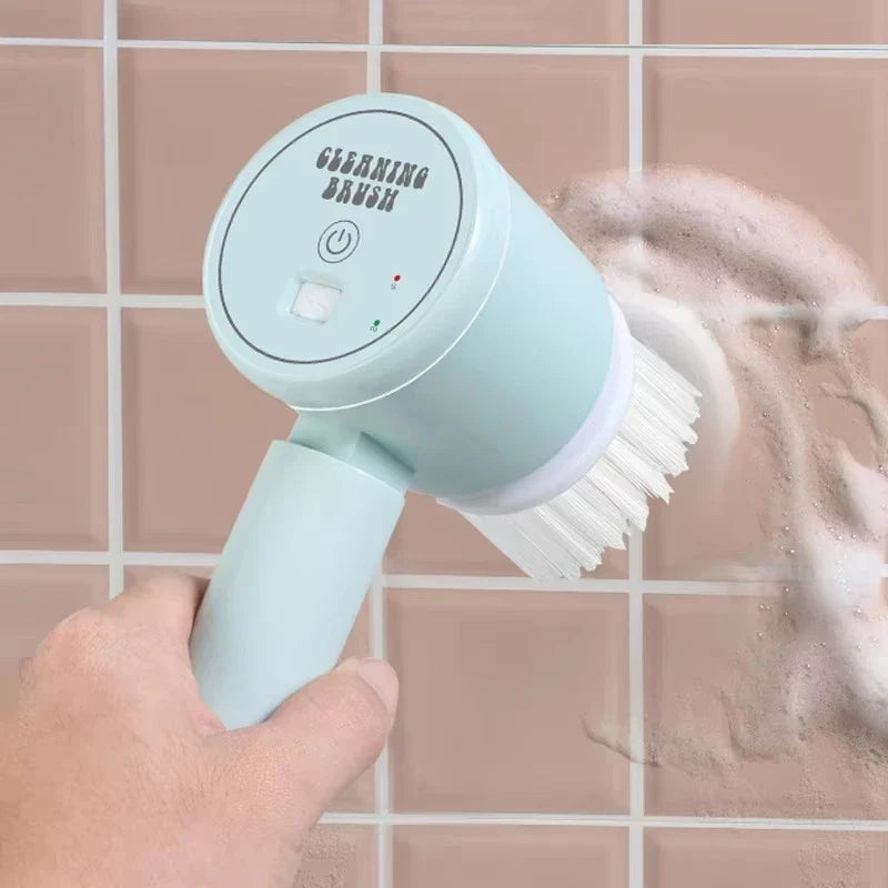 Rechargeable Electric Cleaning Brush for Kitchen and Bathroom