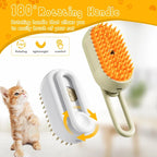 3 in 1 Cat Dog Steam Brush Electric Grooming Tool
