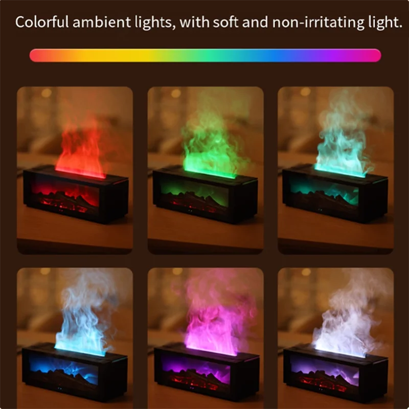 Imitation Flame Aromatherapy Humidifier for Winter
