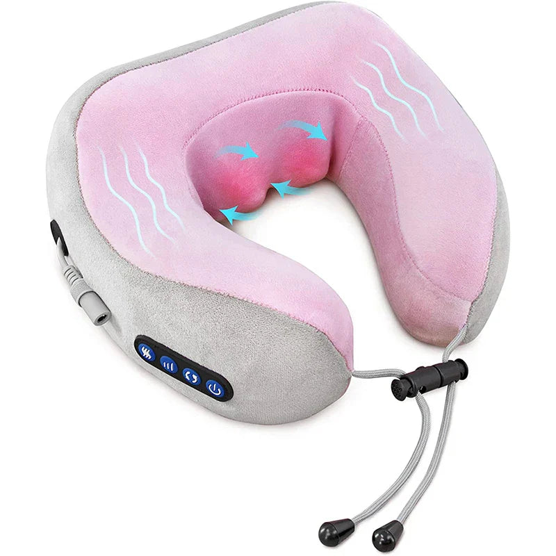 Neck Massager Pillow with Heat and Vibration Relief