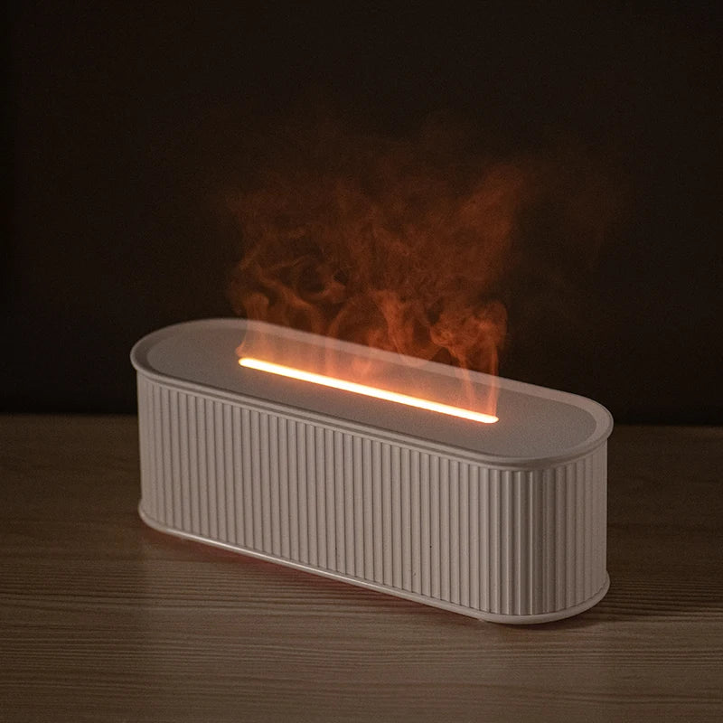 USB Powered Simulated Flame Aroma Diffuser for Home Office