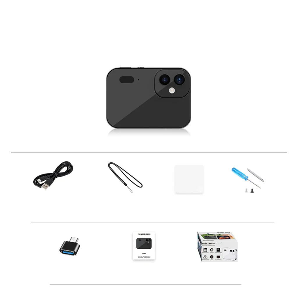 64MP 4K CCD Digital Camera with Touch Screen and Zoom