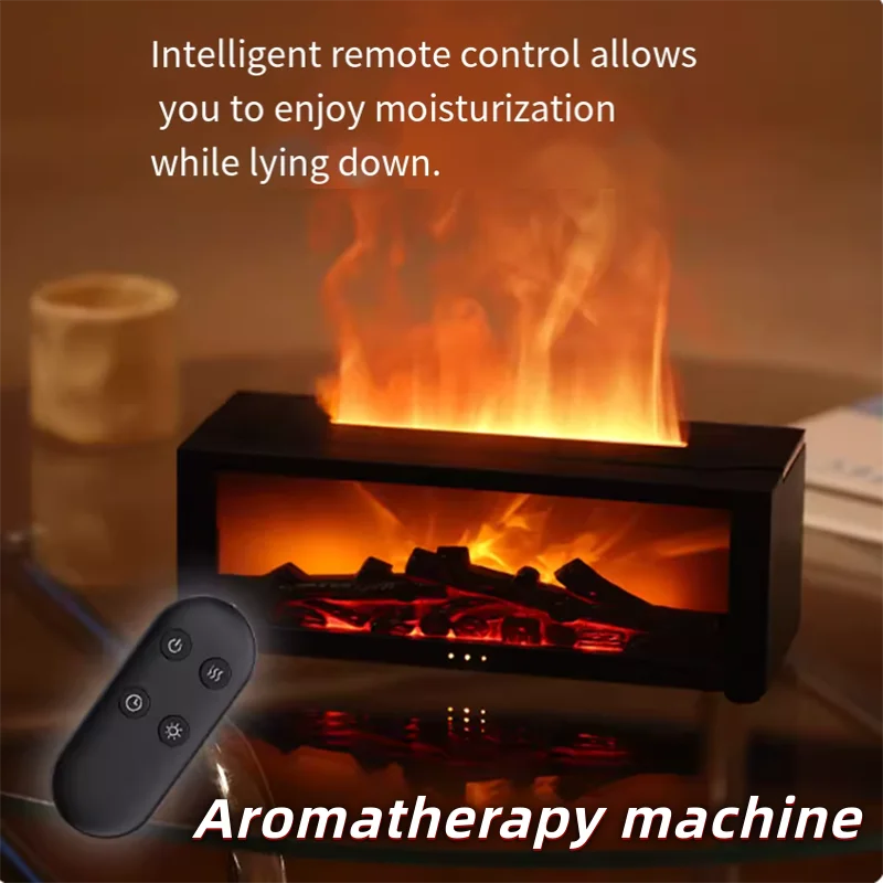 Imitation Flame Aromatherapy Humidifier for Winter