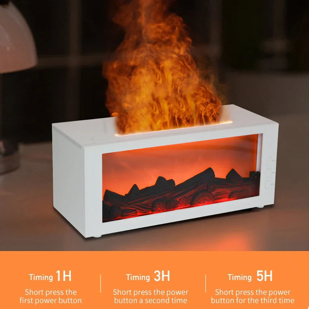 300ml White Aroma Humidifier with Remote and Essential Oils