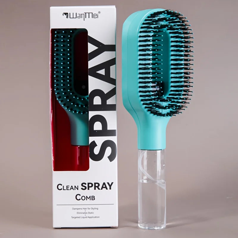 WANMEI 2-in-1 Spray Hair Brush for Wet and Dry Hair