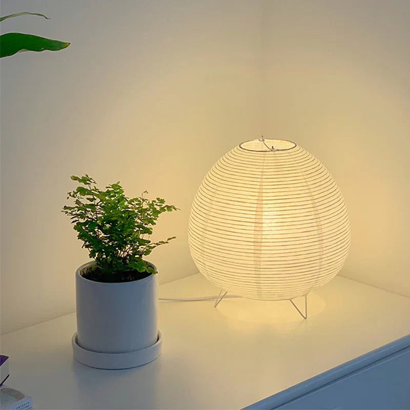 Nordic LED Table Lamp White Aluminum Wabi Sabi Style