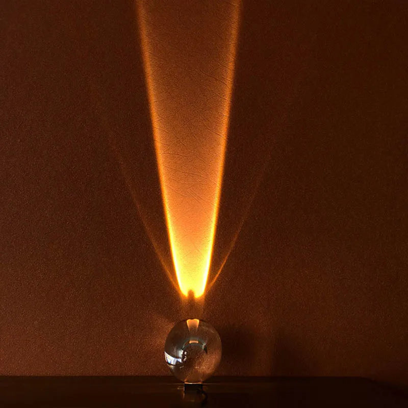 Crystal Eye Of The Sky Table Lamp For Bedroom Decor