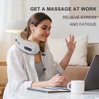 Neck Massager Pillow with Heat and Vibration Relief
