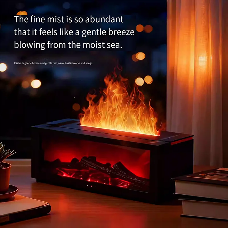 Imitation Flame Aromatherapy Humidifier for Winter