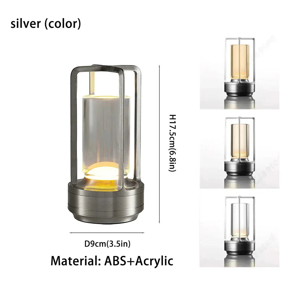 Cordless LED Table Lamp for Desk and Camping Use