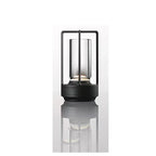 Black Crystal LED Touch Table Lamp for Bedroom