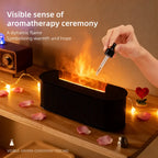 USB Powered Simulated Flame Aroma Diffuser for Home Office