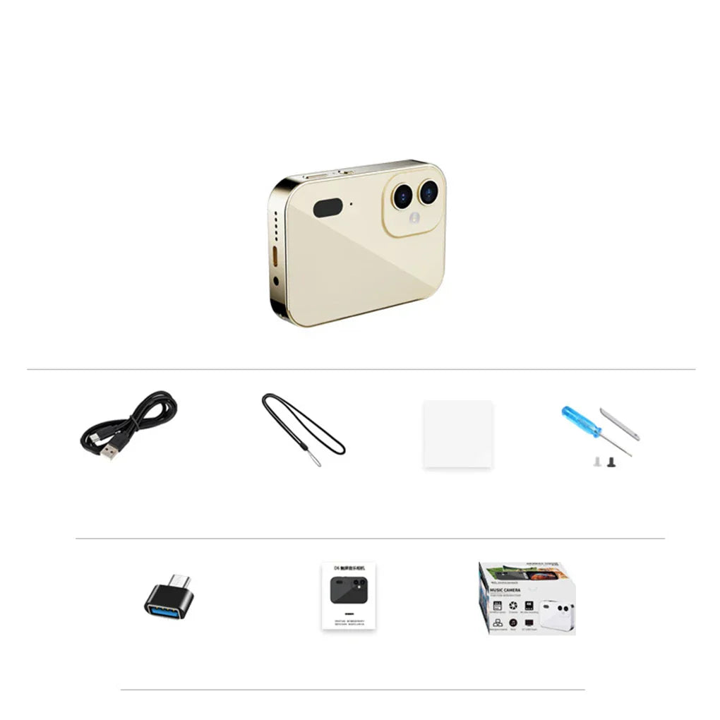 64MP 4K CCD Digital Camera with Touch Screen and Zoom