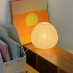 Nordic LED Table Lamp White Aluminum Wabi Sabi Style