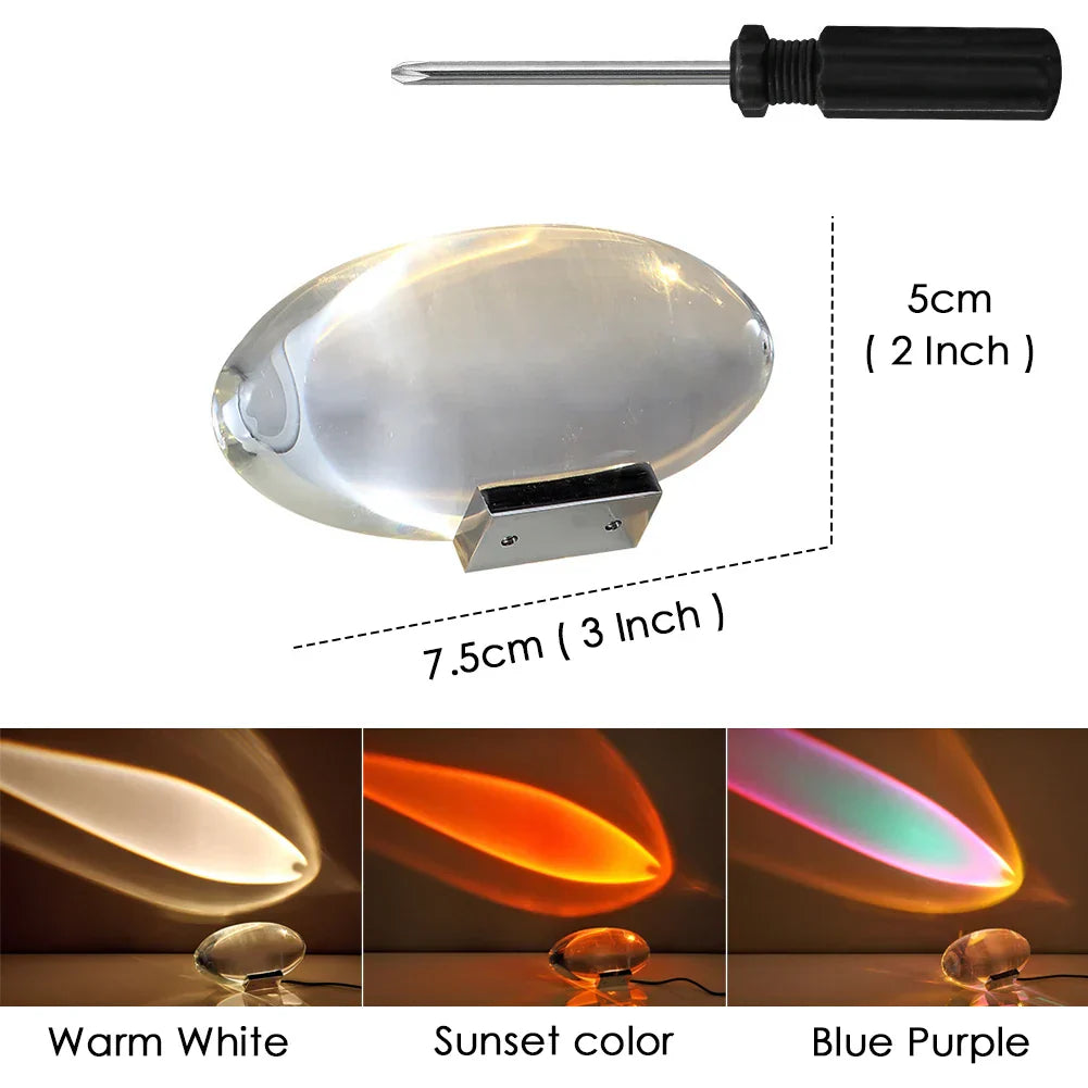 Crystal Eye Of The Sky Table Lamp For Bedroom Decor
