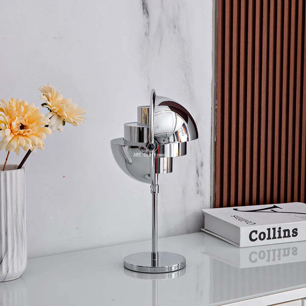 Gubi Desk Lamp Black Gold Metal for Living Room Bedroom