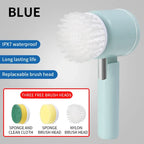 Rechargeable Electric Cleaning Brush for Kitchen and Bathroom