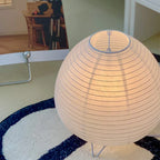 Nordic LED Table Lamp White Aluminum Wabi Sabi Style