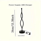 Nordic Black Table Lamp Minimalist Bedroom Lighting