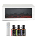 300ml White Aroma Humidifier with Remote and Essential Oils