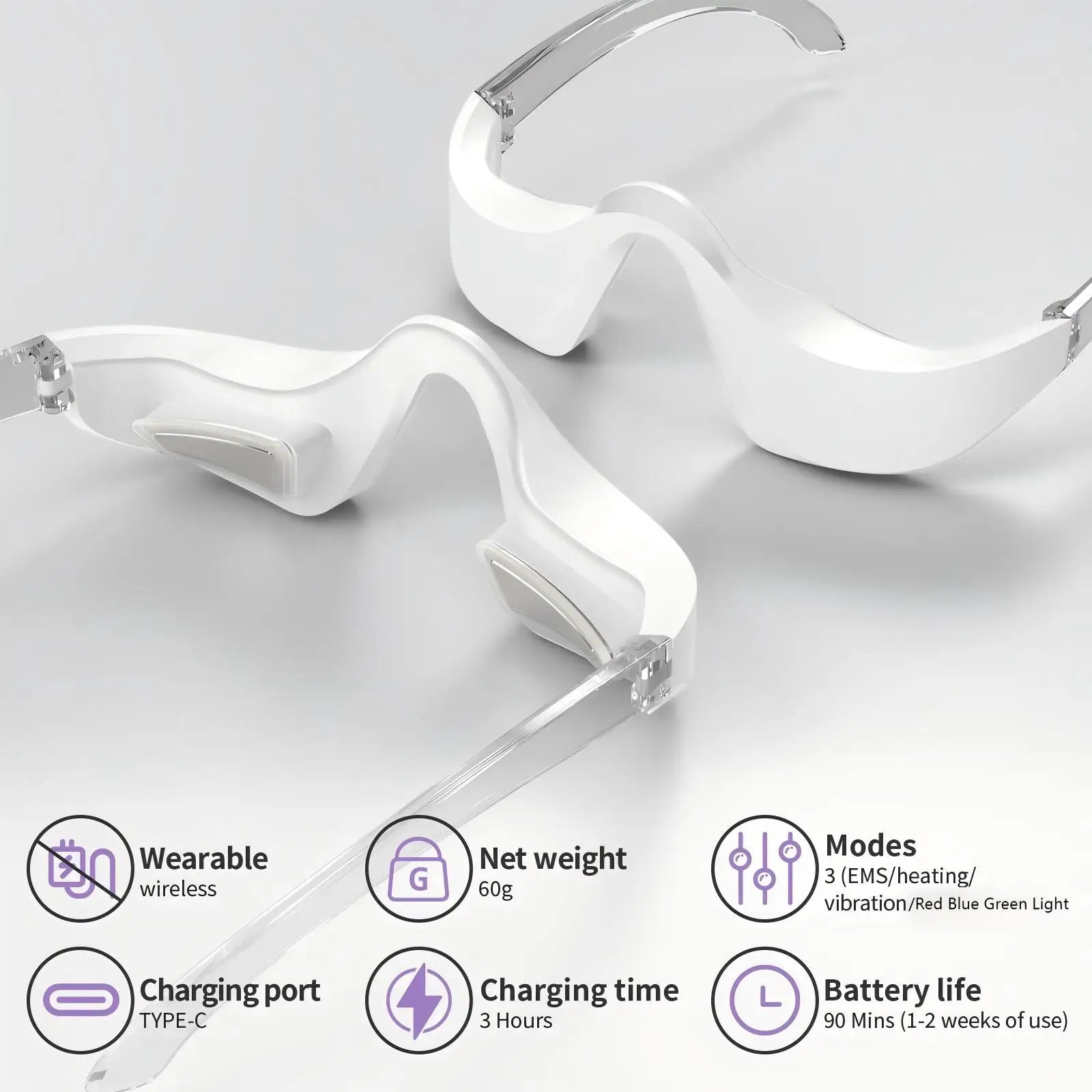 LED Under Eye Massager 3D Microcurrent Beauty Device