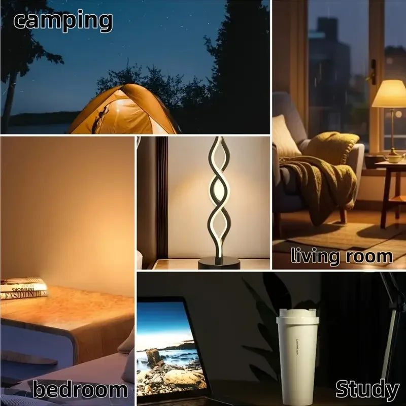 Color Changing LED Desk Lamp USB Powered for Home Decor
