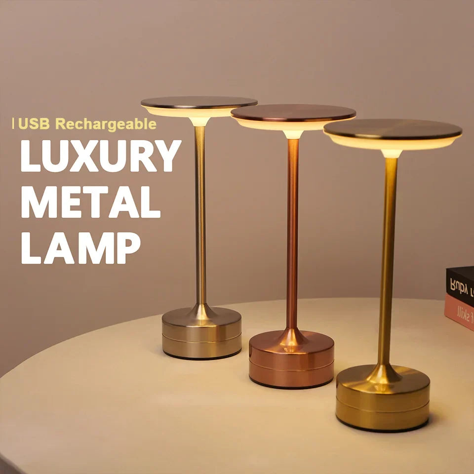 LED Touch Sensor Table Lamp USB Rechargeable Night Light