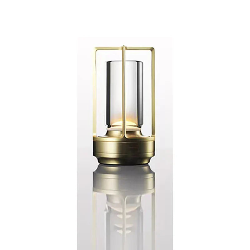 Black Crystal LED Touch Table Lamp for Bedroom