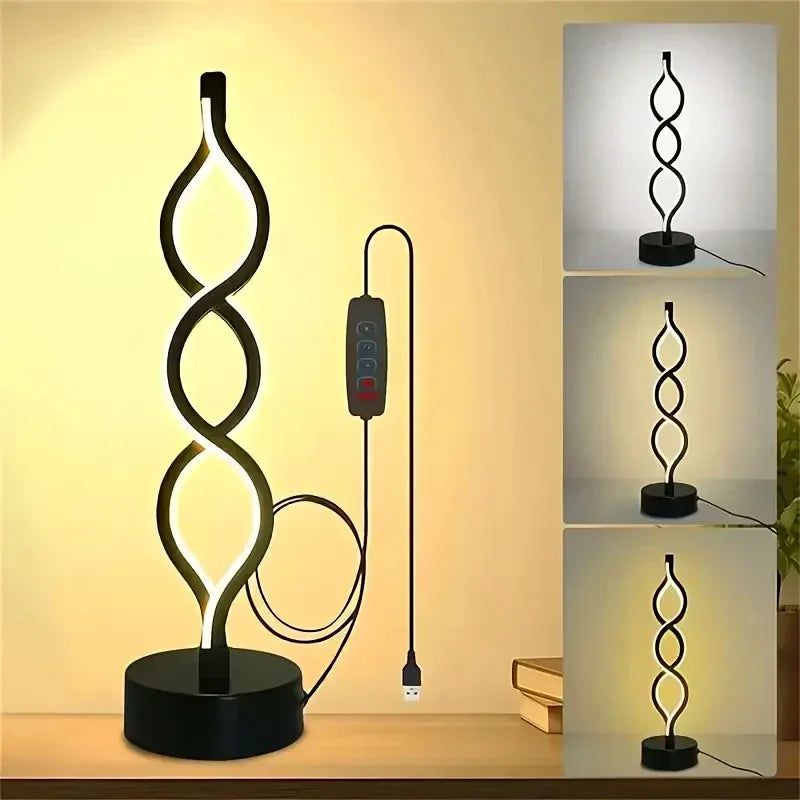 Color Changing LED Desk Lamp USB Powered for Home Decor