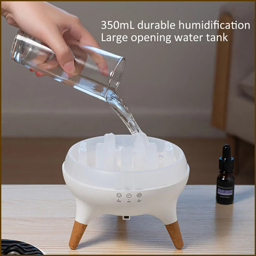 350ml Aromatherapy Humidifier with Remote Control Lighting