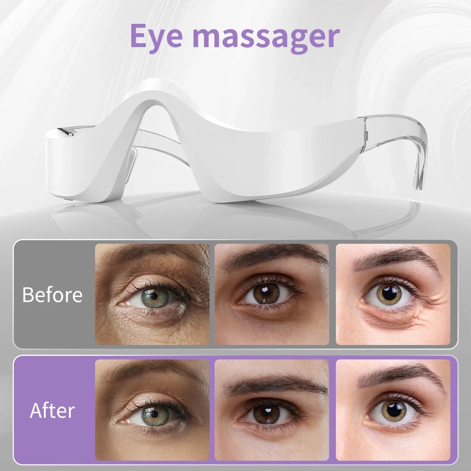 LED Under Eye Massager 3D Microcurrent Beauty Device