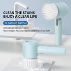 Rechargeable Electric Cleaning Brush for Kitchen and Bathroom