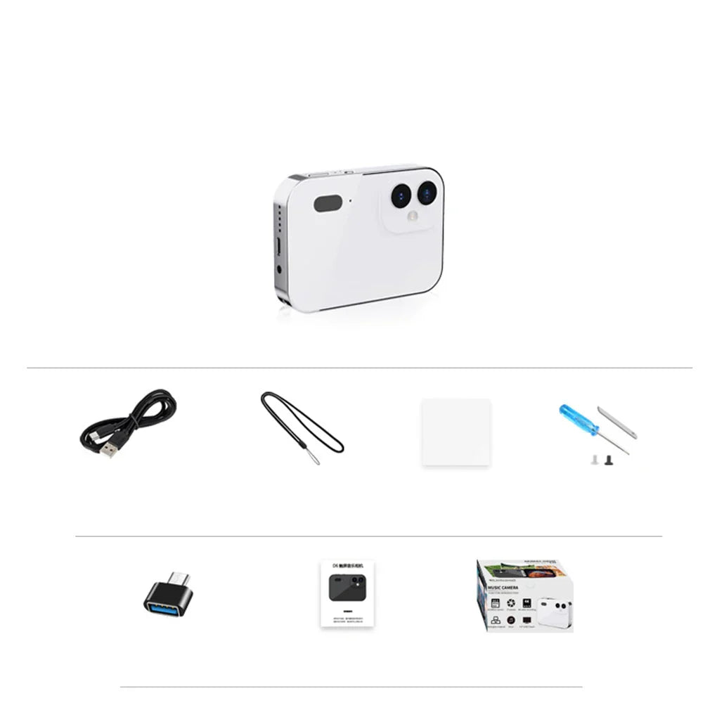 64MP 4K CCD Digital Camera with Touch Screen and Zoom