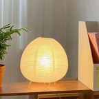 Nordic LED Table Lamp White Aluminum Wabi Sabi Style
