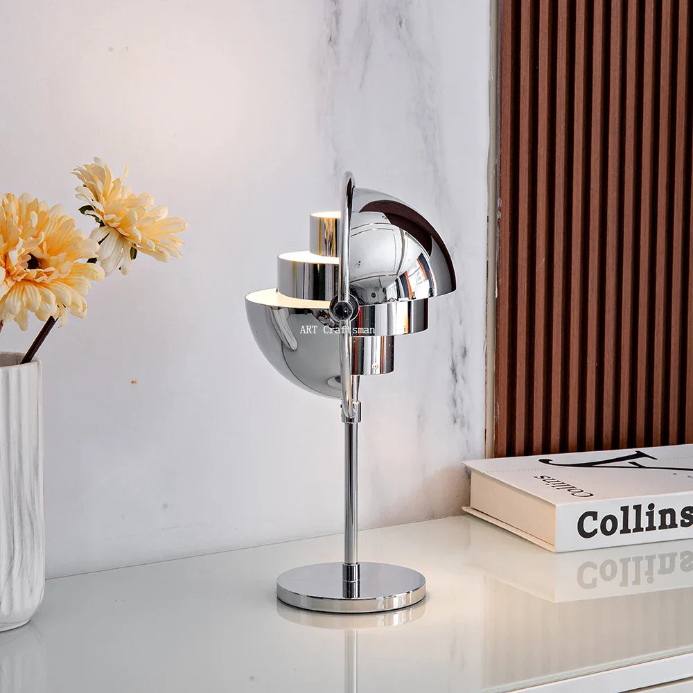 Gubi Desk Lamp Black Gold Metal for Living Room Bedroom