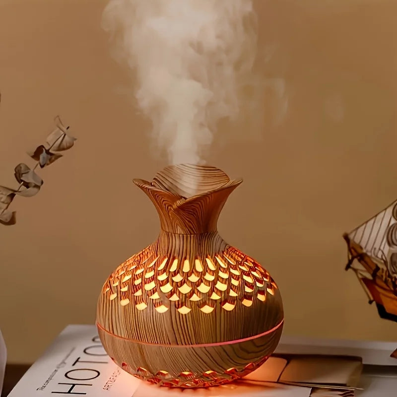 Flower Humidifier with Colorful Atmosphere Light