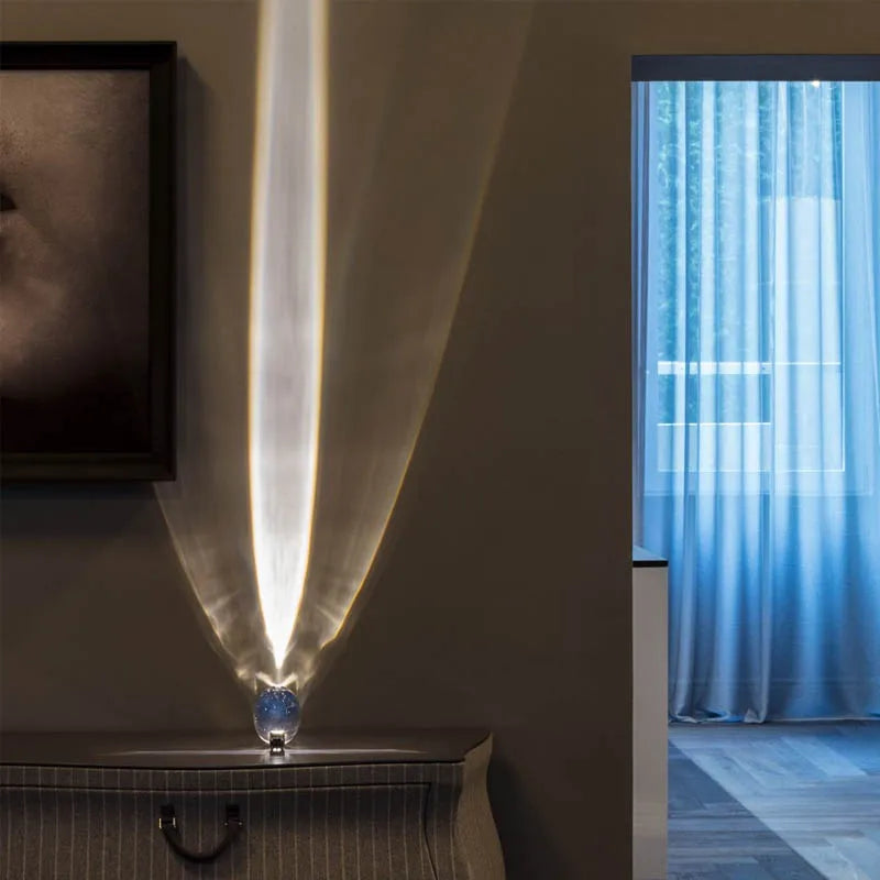 Crystal Eye Of The Sky Table Lamp For Bedroom Decor