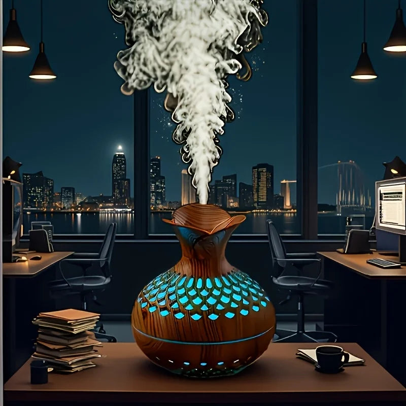 Flower Humidifier with Colorful Atmosphere Light