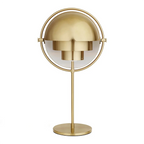 Gubi Desk Lamp Black Gold Metal for Living Room Bedroom