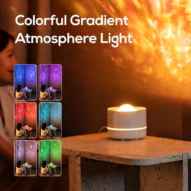 Galaxy Projection Air Humidifier with 7-Color Lights