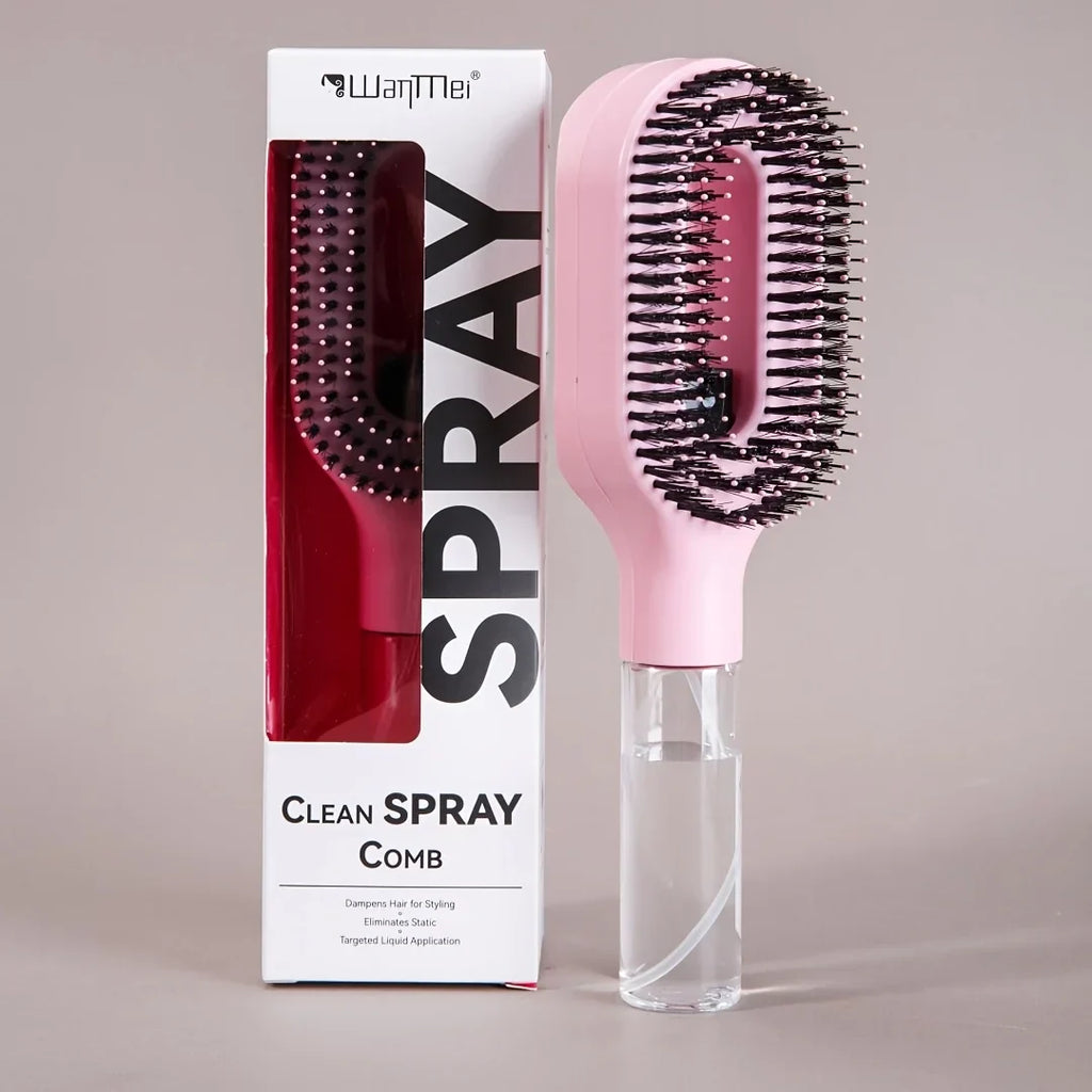 WANMEI 2-in-1 Spray Hair Brush for Wet and Dry Hair