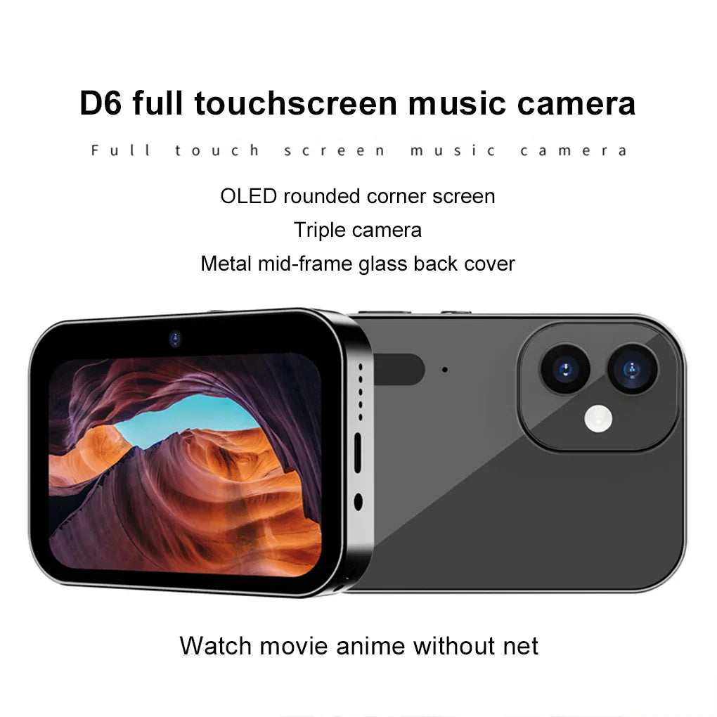 64MP 4K CCD Digital Camera with Touch Screen and Zoom