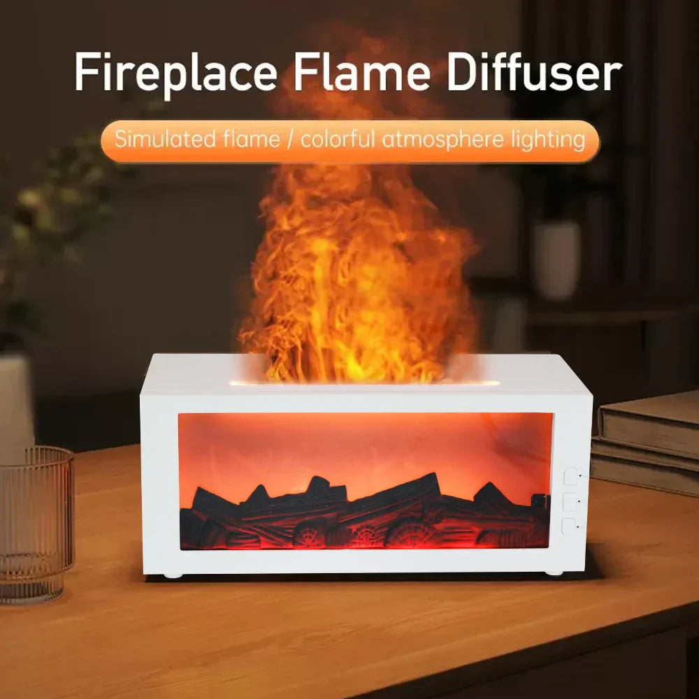 300ml White Aroma Humidifier with Remote and Essential Oils