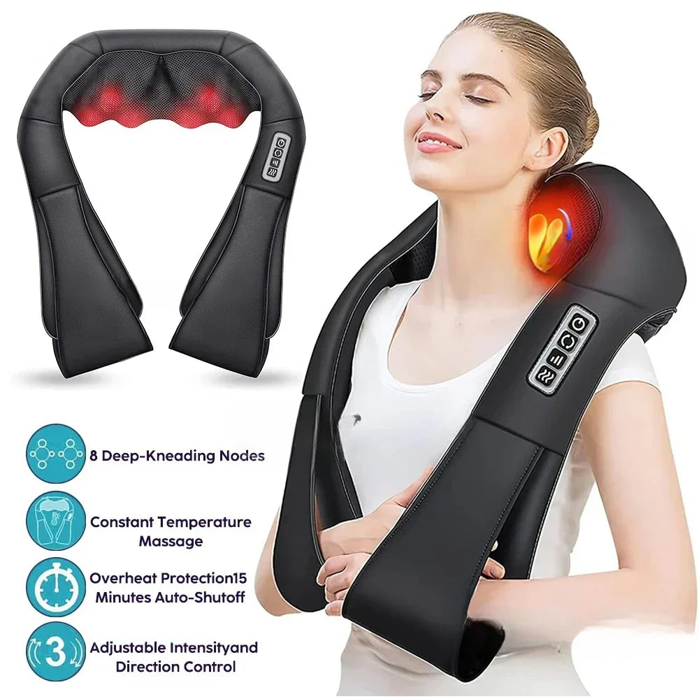 Shiatsu Neck and Shoulder Massager with Heat